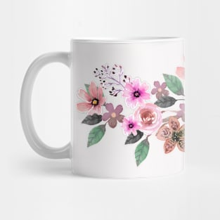 BOHO CHIC PEACH ROSE FLOWERS ARRANGEMENT Mug